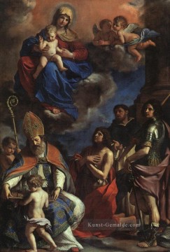  Hut Malerei - Die Schutzpatrons von Modena Barock Guercino
